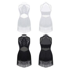 Kids Girls Dancewear Stylish Leotards Modern Dance Dress Ballerina Dresses Jazz