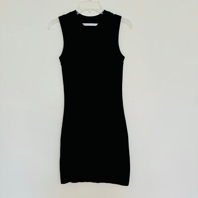 Susana Monaco Black Sleeveless Sweater Revolve Dress Size Medium