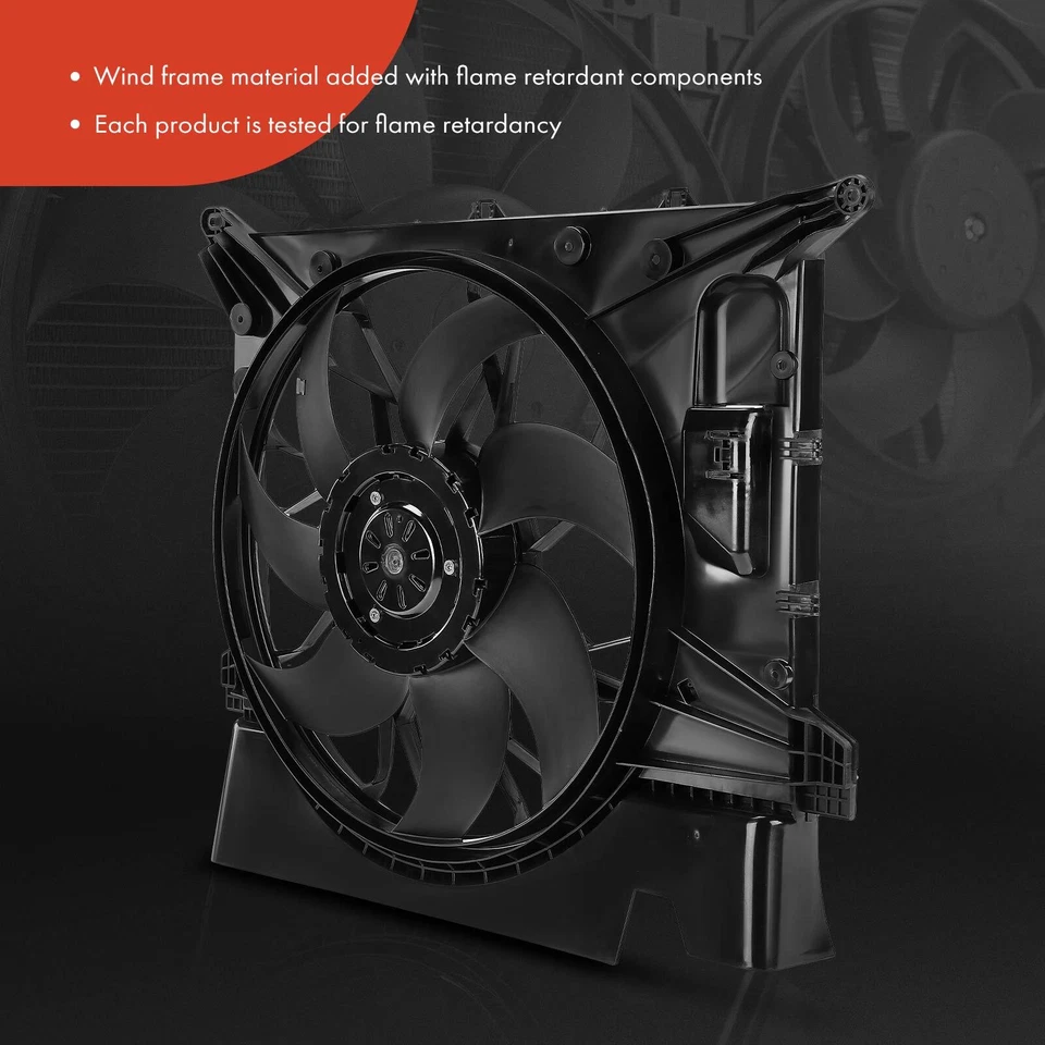 Conjunto de ventilador de refrigeración del motor con motor sin escobillas para Volvo XC90 2003 2004-2011 Foto 3 de 4