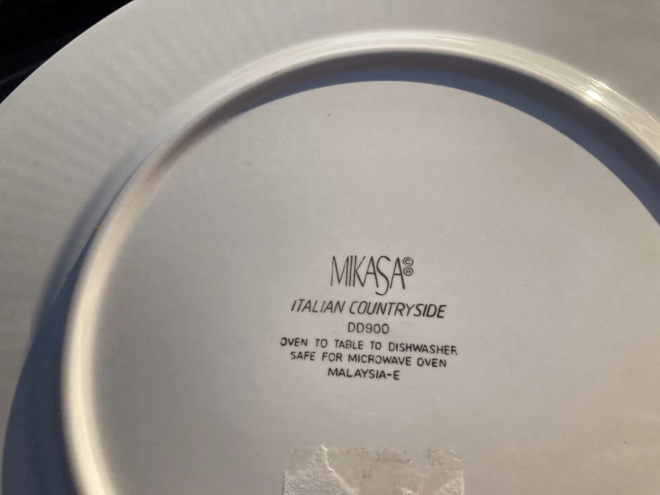 Mikasa Italian Countryside Set Of 2 LARGE Serving Platters/Chop Plates 12 1/2" - Image 2 of 4