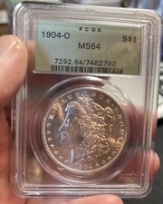 1904 O Morgan dollar PCGS MS64 Retro Green Holder Eye Appeal. 🔥 New Orleans