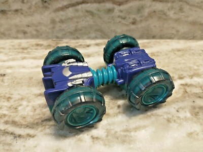 Vintage Double-sided Blue Green Toy Car Stunt Rolling Off-Road Vehicles  G20