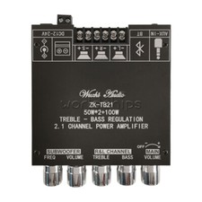 Digital Bluetooth 5.0 TPA3116D Amplifiers Board 2.1 Channel Audio 2*50W+100W AUX