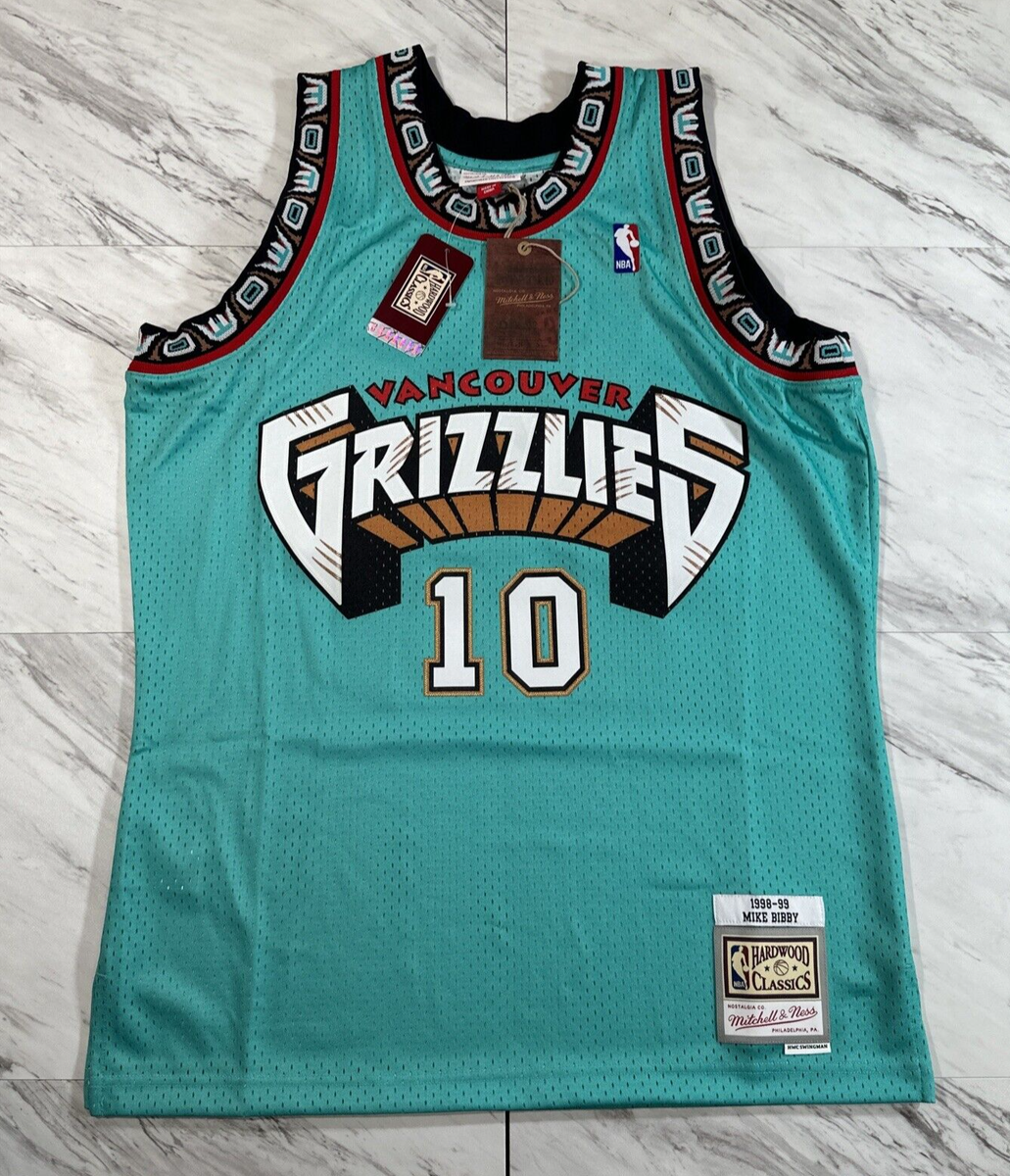 Mitchell & Ness Van Couver Grizzlies Mike Bibby Teal Basketball
