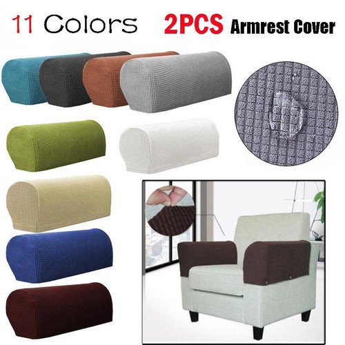 Armrest Covers Stretchy 2 Piece Set Chair or Sofa Arm Protectors