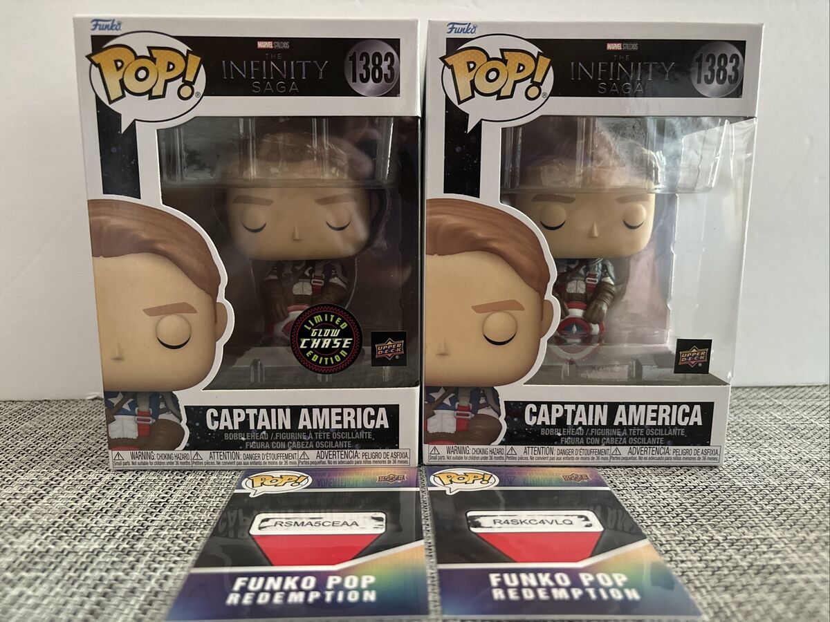 Funko POP The Infinity Saga Captain America Upper Deck Chase Funko POP The Infinity Saga Captain America Upper Deck Chase