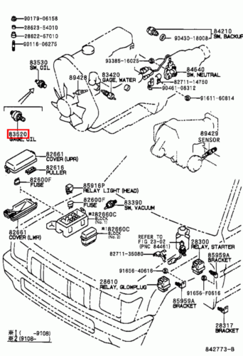 Genuine LandCruiser HDJ78 HDJ101 HDJ100 1HD Engine Oil Pressure Sender Sensor - Picture 13 of 16