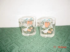 2-PIECE INT'L CHINA "MARMALADE" 3 1/2" GLASS ROCK TUMBLERS/JAPAN/8868/SALE-S