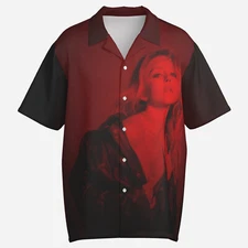 Sydney Sweeney - Celebrity Print Men's Shirt Short Sleeve Button Closure