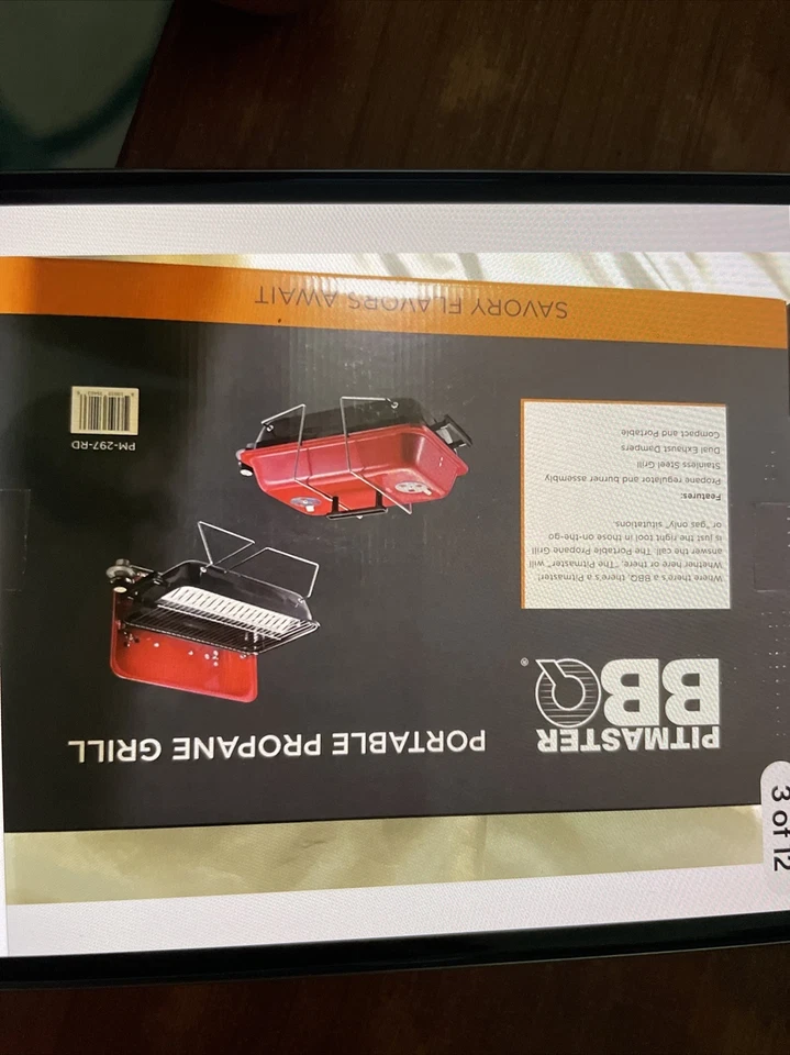 New Pitmasters, Barbecue, Portable Propane Grill - Image 3 of 4