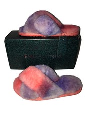 New EMU Australia Sheepskin Mayberry Fluffy Slippers Women's 8 US Multi-Colored