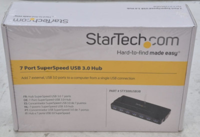 StarTech.com 7 Port SuperSpeed USB 3.0 Hub, Part ID ST7300USB3B