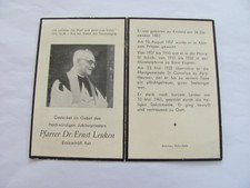 orig. Sterbebild Pfarrer Dr.Ernst Leuken, St.Cornelius Porz Heumar gest 1961