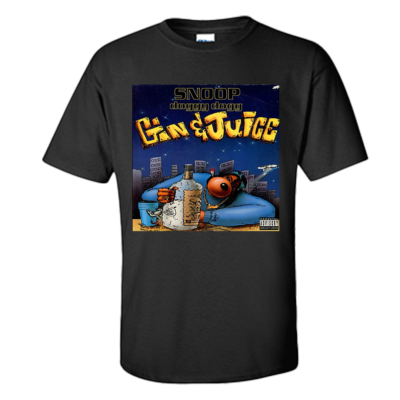 Snoop Dogg T-Shirt Snoop Dogg Gin & Juice Album Cover Shirt S-XXXL 