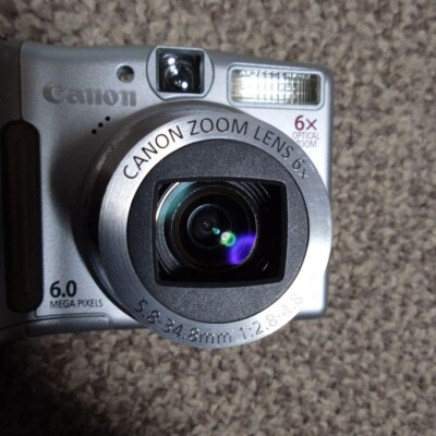 Canon PowerShot A700 6.0メガピクセル Canon PowerShot A700 6.0MP Digital Camera Tested - Silver | eBay