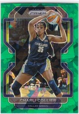 2022  Prizm WNBA FANATICS Green CRACKED ICE #33 Charli Collier - Dallas Wings
