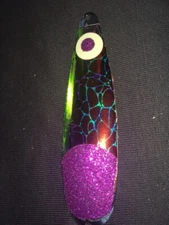 High Percentage Salmon Trolling Spoon With Hyper Vis Tape Not Paint 3 3/4”.