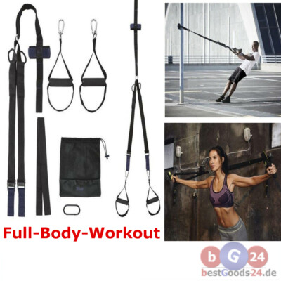 Effektives Schlingentrainer Full Body Workout Sportgerät Profi Fitness Training 
