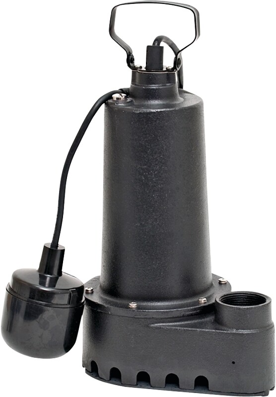 High Capacity 1/2 HP Cast Iron Sump Pump 70 GPM 25 FT Head