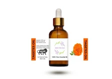 TAGETES PURE NATURAL OIL PURE ORGANIC IN DROPPER AMBER BOTTLE FROM INDIA