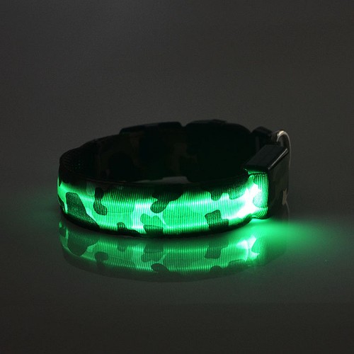 LED Glow Collar Dog Puppy Pet Flashing Light Safety Glow In The Dark FAST POST - Picture 58 of 81