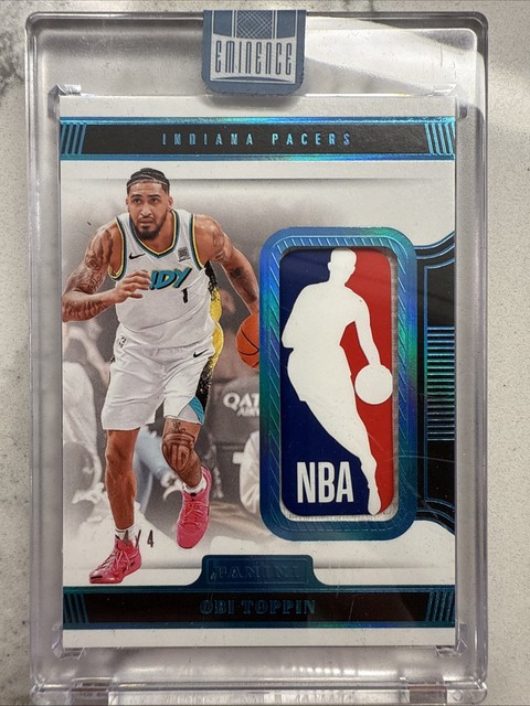 2024/25 Panini Eminence Obi Toppin GAME USED LOGOMAN JERSEY Patch 4/4 1/1 Pacers