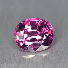 1.20Ct Oval_ Vibrant Pink Unheated Malaya Garnet _ Tanzania