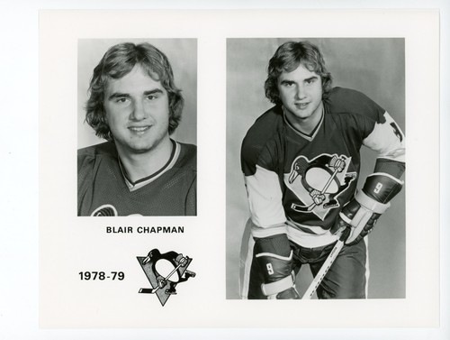 1978-79 PITTSBURGH PENGUINS Team ISSUED PRESS PHOTO- BLAIR CHAPMAN