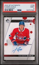 2022 SP AUTHENTIC #134 KAIDEN GUHLE FUTURE WATCH AUTO ROOKIE RC /999 PSA 9