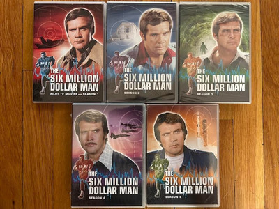 The Six Million Dollar Man- Series DVD Seasons 2 3 4 & 5 Sealed FREE SHIPPING