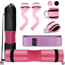 Gym Barbell Pad Set: Premium Hip Thrust Pad for Squats & Weight Lifting Use