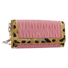 Borsa a tracolla Miu Miu Matelasse catena pelle rosa argento originale 184694