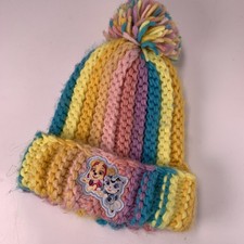 Paw Patrol Nickelodeon Girls Knitted Pom Cap Fitted One Size Hat