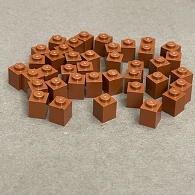 Lego 3005 30071 Reddish Brown Replacement Add-on Pieces Parts Lot of 39