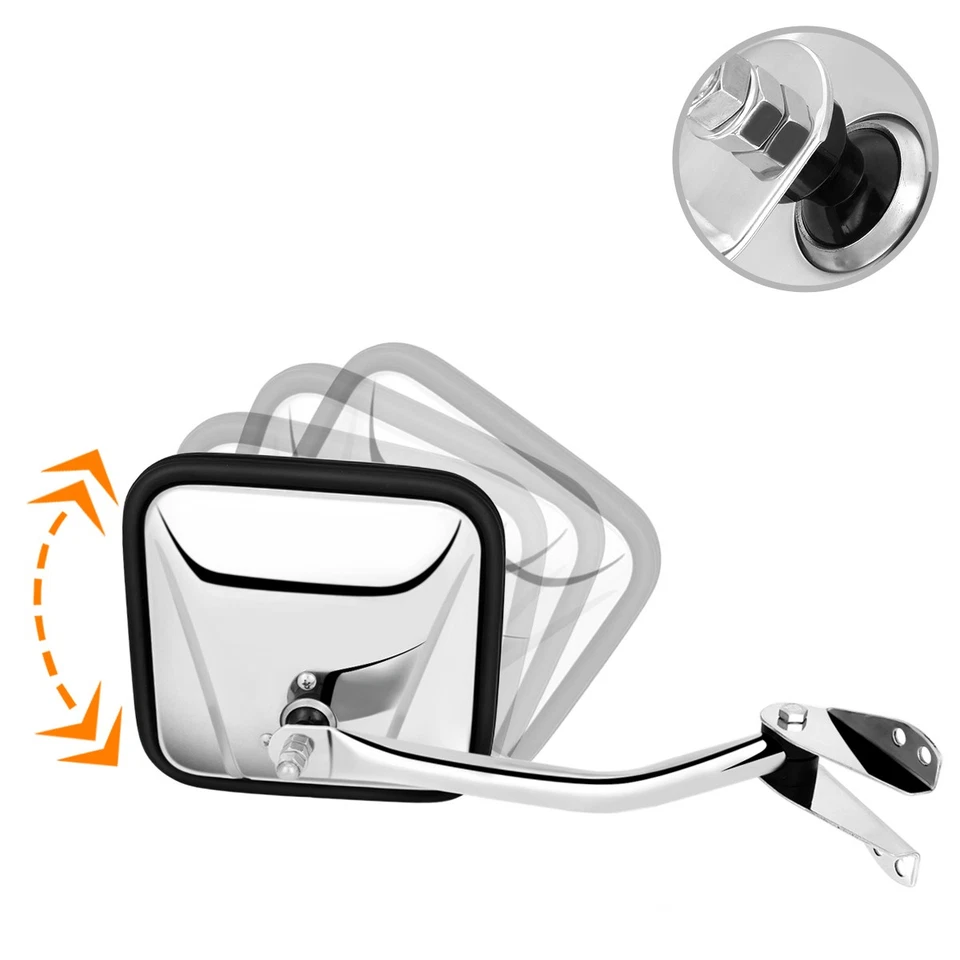 Для 60-86 Jeep CJ3/CJ5/CJ6/CJ7 OE стиль ручной боковой заднего вида двери зеркало справа - Изображение 4 из 4