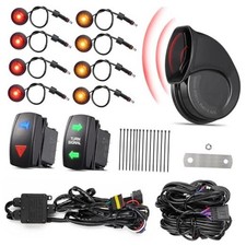 ATV UTV Turn Signal Kit with 110D Horn Pre-Wired Plug Play SXS 198 inch