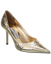 Jimmy Choo Love 85 Leather Pump Women's Gold 38