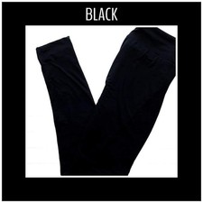 LuLaRoe BRAND NEW Leggings Solid BLACK Rare Tall And Curvy TC Fits Sizes 12-18