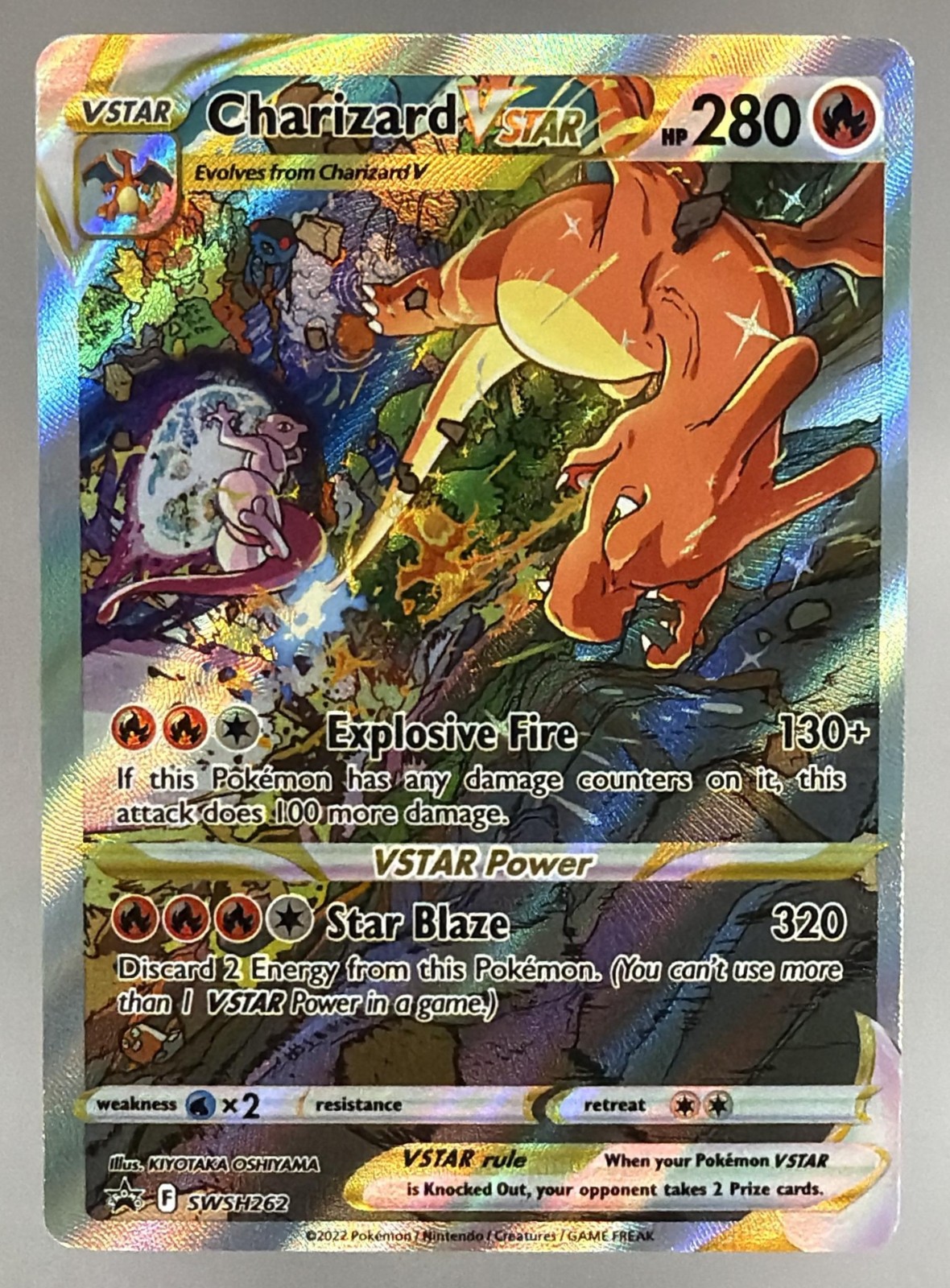 Pokemon Sword & Shield Black Star Promos Charizard VST 2022 #SWSH262 NM
