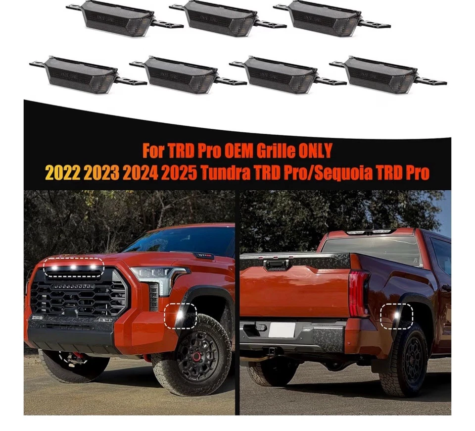 Led Grille Lights 丰田苔原限量版 SR5 2022 - 24 前侧标记灯 — 第 2/4 张图片