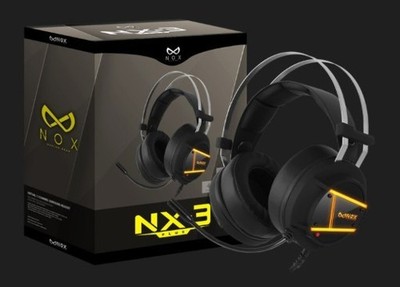 NOX NX-3 PLUS Virtual 7.1 Channel RGB Gaming Headset