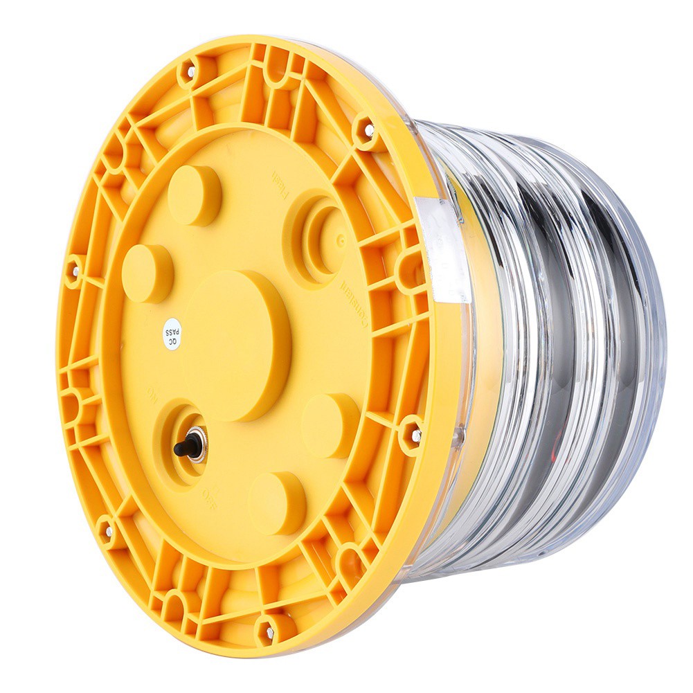 IP68 Solar Power Barge Safety Beacon Light 20LEDs Flashing Floating Light 256