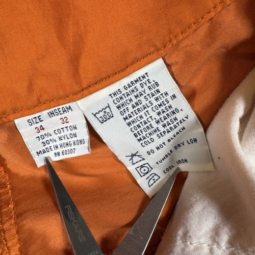 Vintage UNIONBAY Men’s 34x32 Carbon Orange Cargo Pants Y2K Utility, $50 - Photo 6
