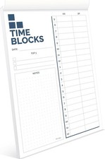 Time Blocking Planner (11.7" x 8.3"), Daily Time Box, Best