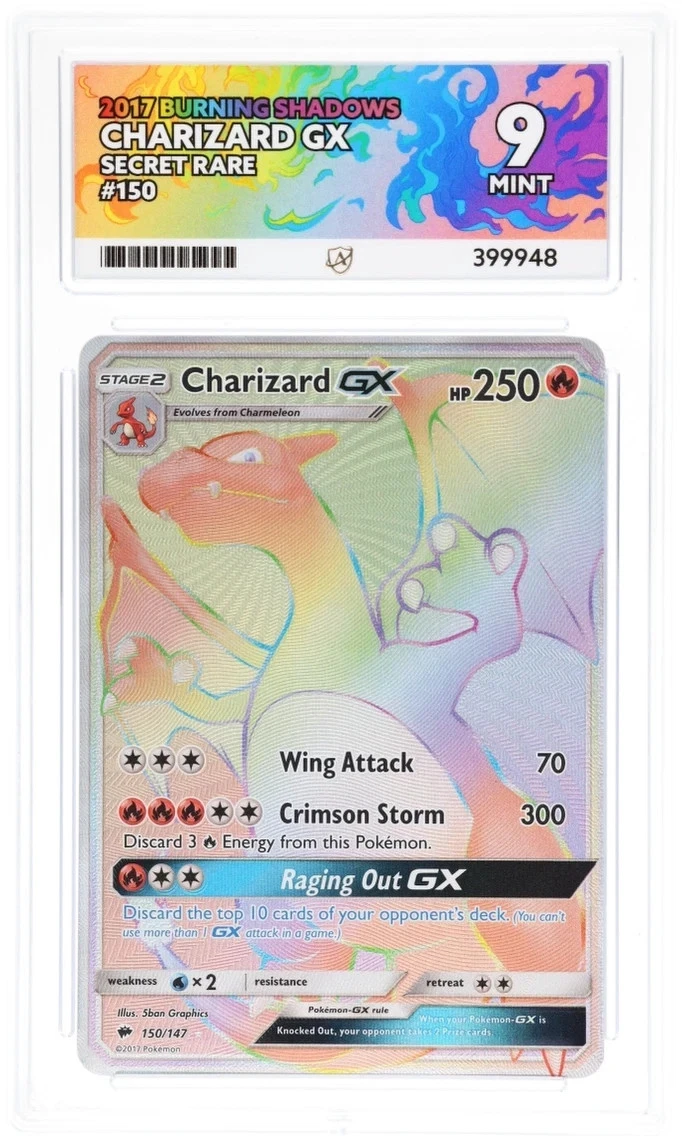 Pokémon TCG Sm-Burning Shadows Secret Rare Individual Collectible