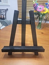 Chevalet noir en bois 15" x 11" pour livres, photos, albums, livres de cuisine, etc.