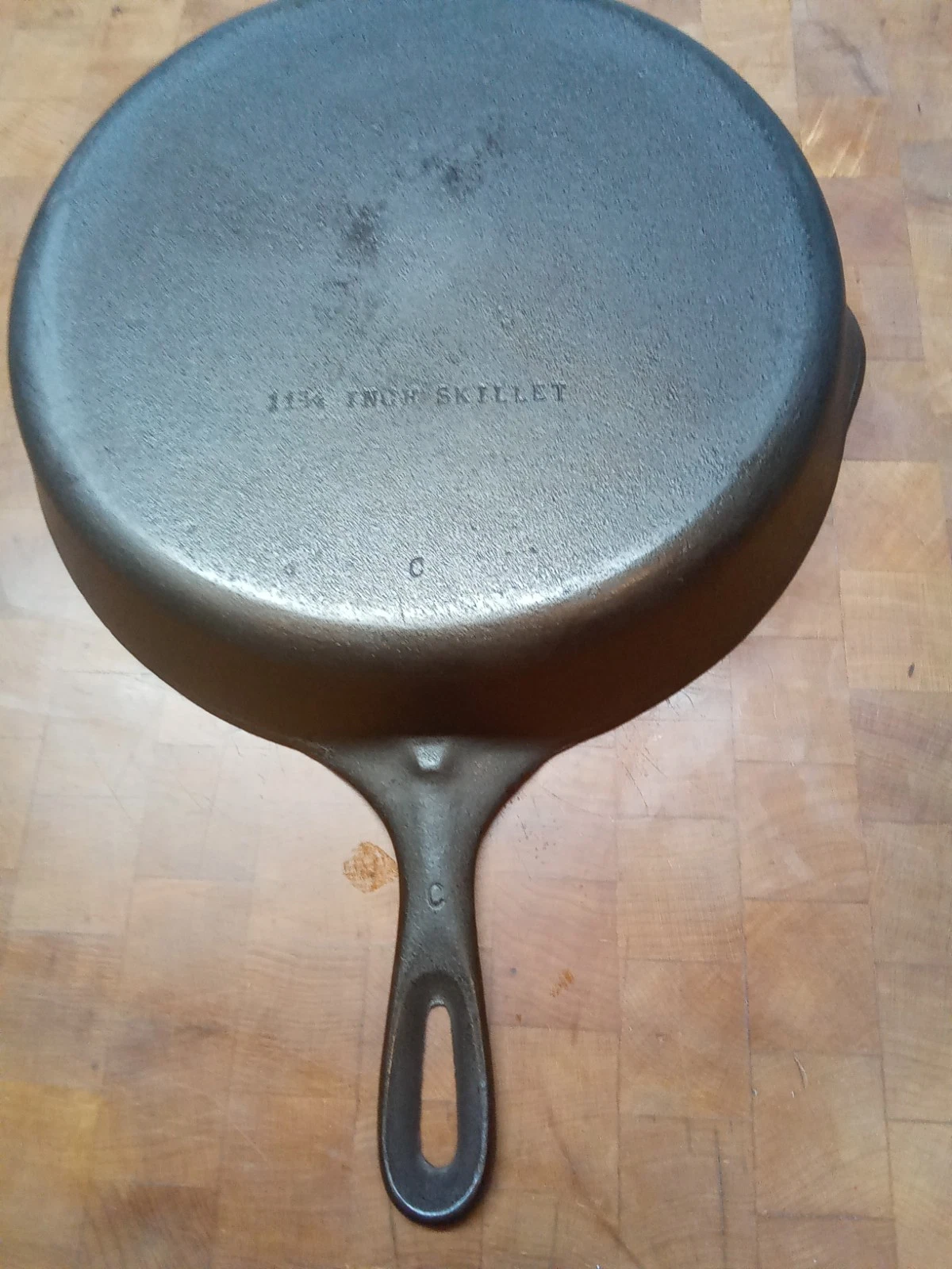 Pre 1960 Wagner #10 Unmarked Cast Iron 11 3/4 " Skillet