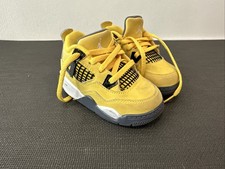 Nike Air Jordan 4 Retro Lighening Yellow TD 7C Shoes BQ7670-700 Sneakers Toddler