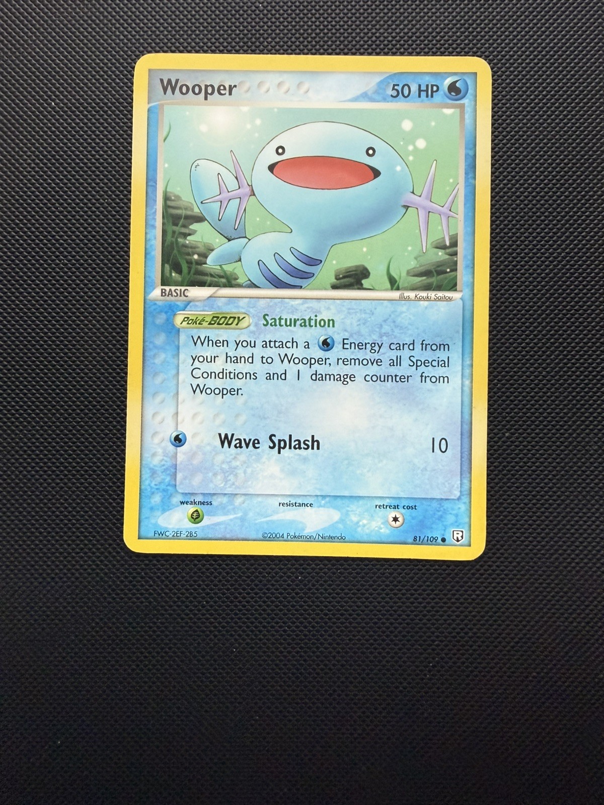 Wooper 81/109 EX Team Rocket Returns NM- Pokémon Card Vintage 2004