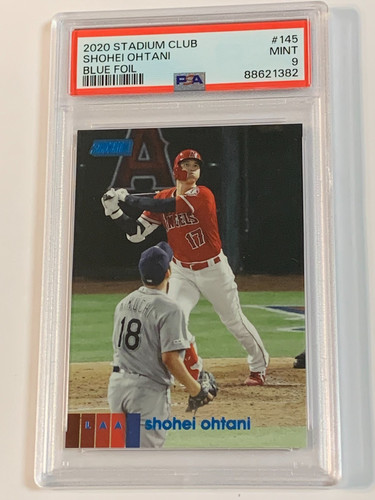 2020 Stadium Club Blue Foil #145 Shohei Ohtani /50 - PSA 9 (Mint)